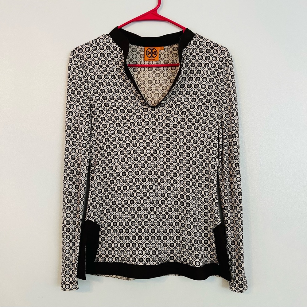 Tory Burch Silk Tunic Geometric Print